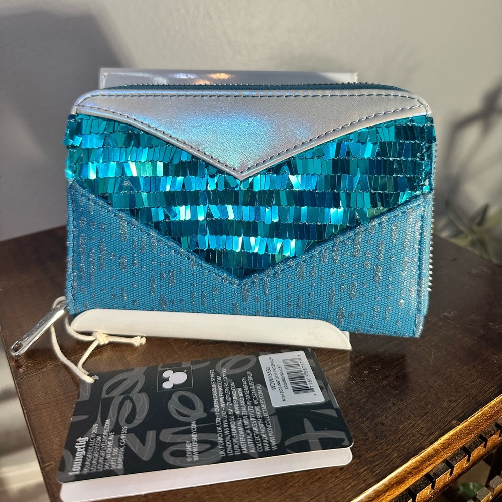Disney Loungefly Elsa Blue Dress wallet
